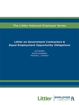cover image of Littler on Government Contractors & Equal Employment Opportunity Obligations